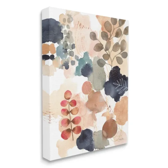 Abstract Botanical Collage Canvas Print, 24X30 In.-Kirkland's Home New