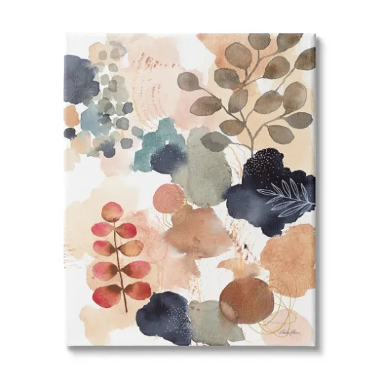 Abstract Botanical Collage Canvas Print, 30X40 In.-Kirkland's Home Cheap