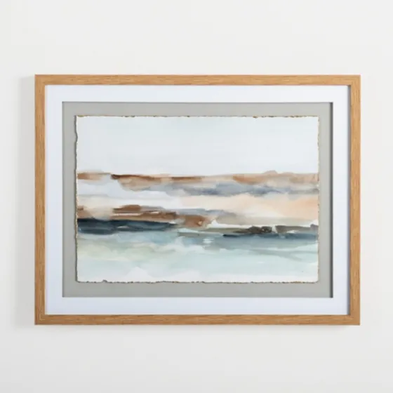 Abstract Desert Blues Framed Art Print-Kirkland's Home Best Sale