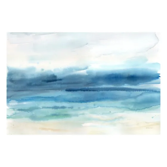 Abstract Indigo Seascape Giclee Canvas Art Print-Kirkland's Home Best Sale