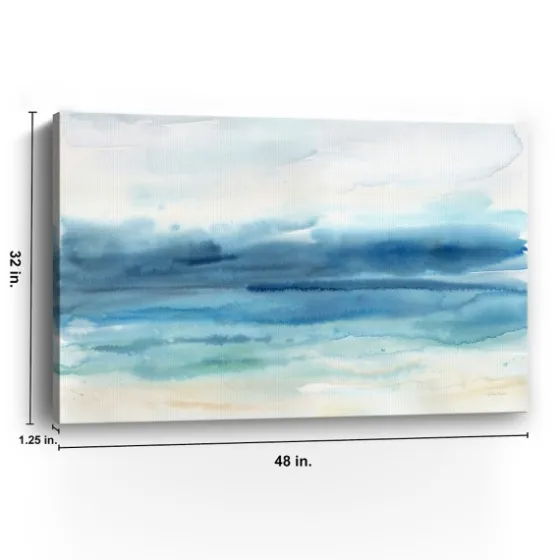Abstract Indigo Seascape Giclee Canvas Art Print-Kirkland's Home Best Sale