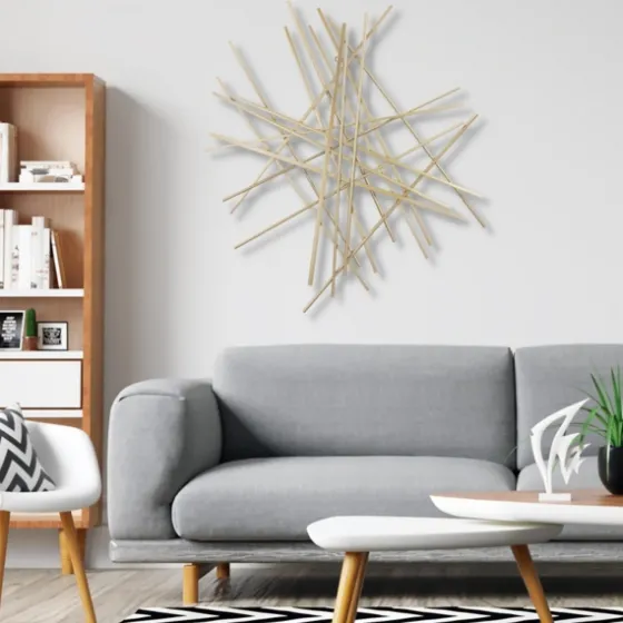 Abstract Metal Bar Wall Plaque-Kirkland's Home Cheap
