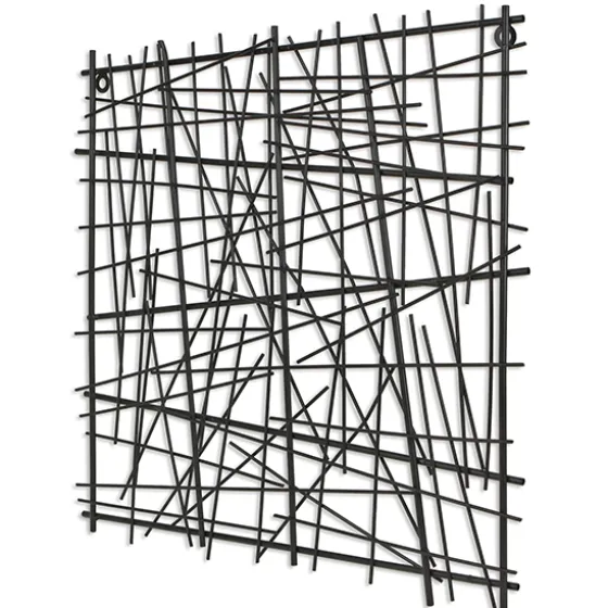 Abstract Square Metal Wall Plaque-Kirkland's Home Fashion