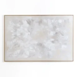 Abstract White Framed Canvas Art Print-Kirkland's Home Best Sale
