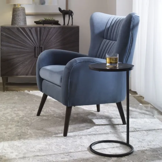 Aged Metal Frame Slab Top Accent Table-Kirkland's Home Cheap