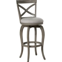 Aged X Back Counter Swivel Stool-Kirkland's Home Clearance