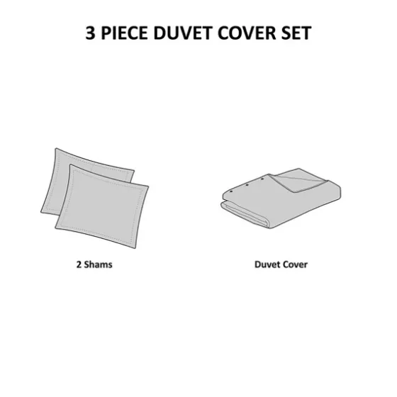 Alaya 3-Pc. California King Waffle Duvet Set-Kirkland's Home Cheap