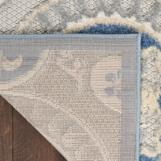 Aloha Blue Medallion Indoor/Outdoor Area Rug, 5X7-Kirkland's Home Clearance