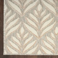 Aloha Ivory Botanical Indoor/Outdoor Area Rug, 5X7-Kirkland's Home Sale