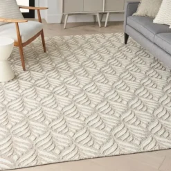 Aloha Ivory Botanical Indoor/Outdoor Area Rug, 3X5-Kirkland's Home Best Sale