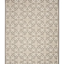 Aloha Ivory Geometric Indoor/Outdoor Area Rug, 6X9-Kirkland's Home Sale