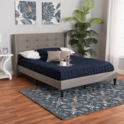 Amala Button Tufted Queen Bed Frame-Kirkland's Home Online