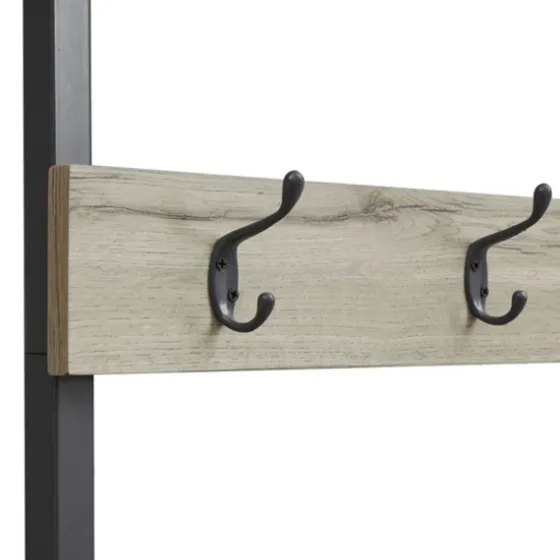 And Black Wood Bench Hall Tree-Kirkland's Home Shop