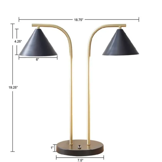 And Gold Double Shade Table Lamp-Kirkland's Home New