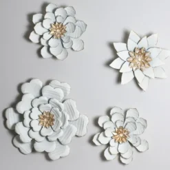 And Gold Metal Flower Small Wall Plaque-Kirkland's Home Outlet
