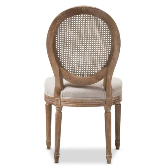 And Natural Cane Oval Back Dining Chair-Kirkland's Home Clearance