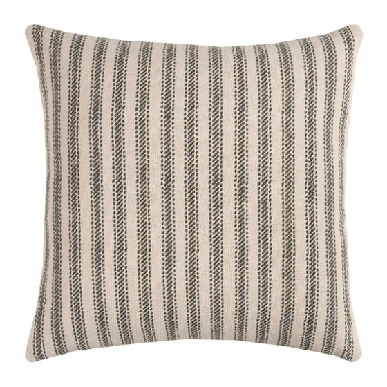 And Natural Ticking Stripe Pillow-Kirkland's Home Online