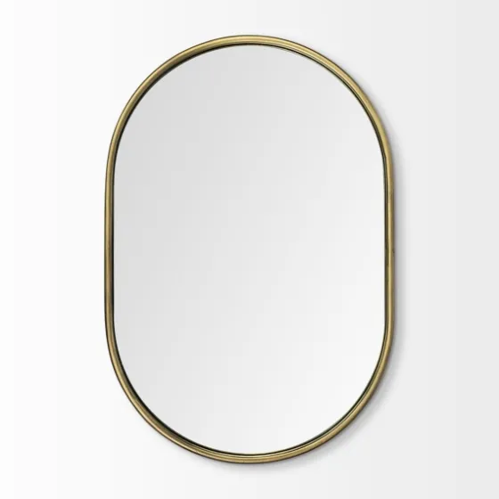 Antique Metal Frame Oval Wall Mirror-Kirkland's Home Fashion
