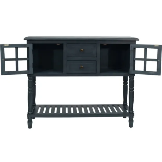 Antique Navy Windowpane Buffet Console Table-Kirkland's Home Discount