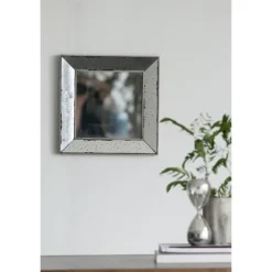 Antique Silver Glass Square Frame Mirror-Kirkland's Home Sale