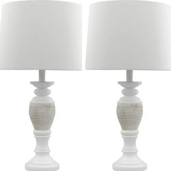 Antique Spun Center Table Lamps, Set Of 2-Kirkland's Home Flash Sale