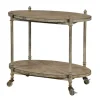 Antique Wood And Metal Bar Cart-Kirkland's Home Flash Sale
