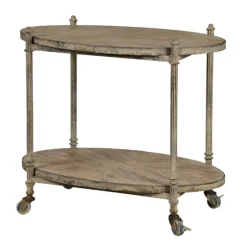 Antique Wood And Metal Bar Cart-Kirkland's Home Flash Sale