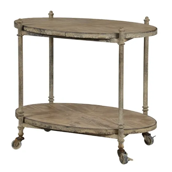 Antique Wood And Metal Bar Cart-Kirkland's Home Flash Sale