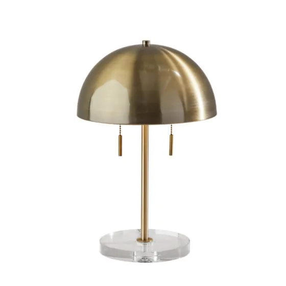Antiqued Brass Dome Shade Table Lamp-Kirkland's Home Clearance