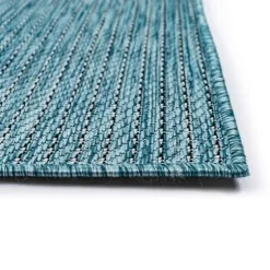 Aqua Intertwine Indoor/Outdoor Area Rug, 7X9-Kirkland's Home Discount