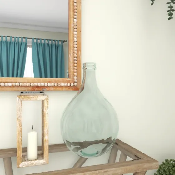 Aqua Teardrop Glass Tabletop Decorative Vase-Kirkland's Home Hot