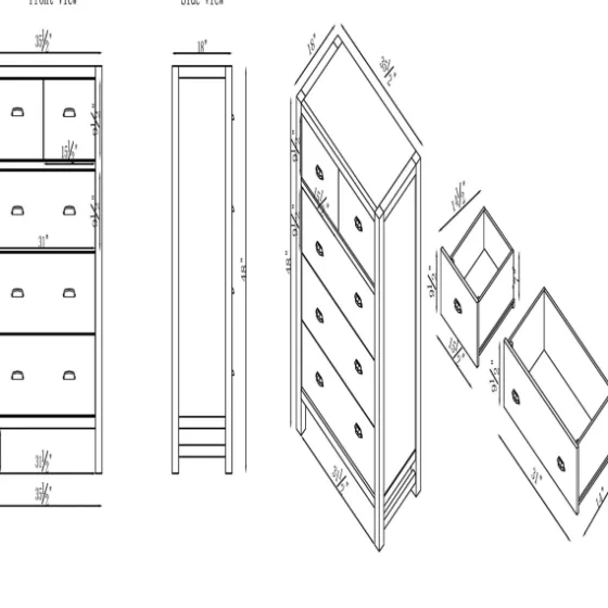Arden Wood 5-Drawer Chest-Kirkland's Home Online