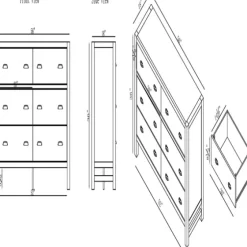 Arden Wood 6-Drawer Dresser-Kirkland's Home Cheap