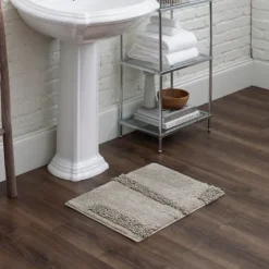 Asymmetrical Cotton Bath Mat, 60 In.-Kirkland's Home Fashion