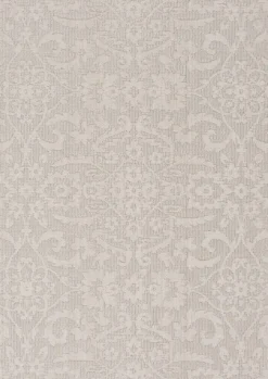 Auckland Damask Outdoor Area Rug, 7X9-Kirkland's Home Clearance