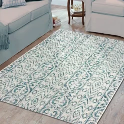 Azure Terrace Sun Shower Outdoor Area Rug, 7X9-Kirkland's Home Best