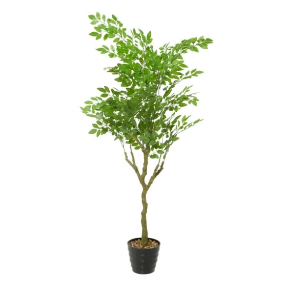 Banyan Tree In Ribbed Rock Planter-Kirkland's Home Shop
