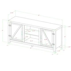 Barnwood Barn Doors Tv Stand-Kirkland's Home Cheap