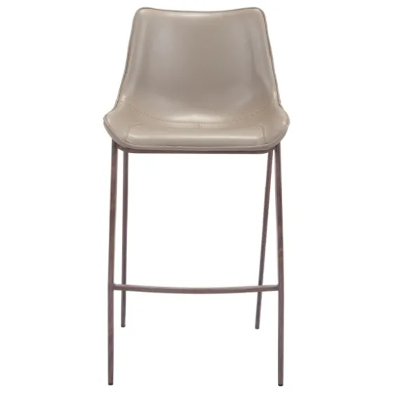 Beige & Brown Faux Leather 2-Pc. Bar Stool Set-Kirkland's Home Flash Sale