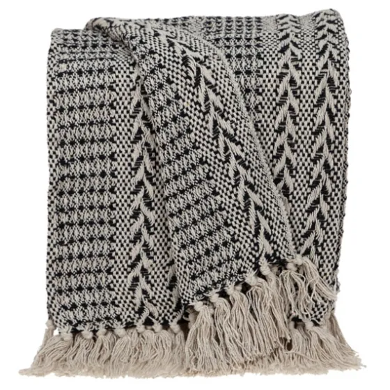 Beige And Black Patterned Throw-Kirkland's Home Best