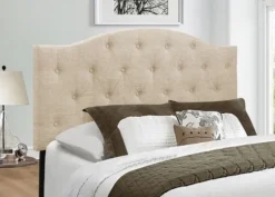 Beige Bryne Button Tufted Full/Queen Headboard-Kirkland's Home Best