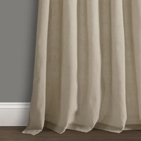 Beige Burlap Knotted Curtain Panel Set, 108 In.-Kirkland's Home Cheap