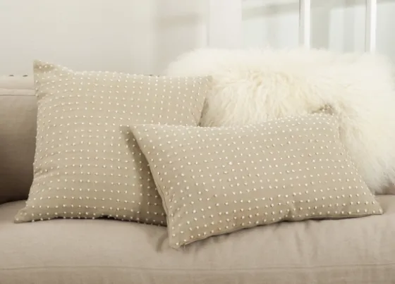 Beige French Knotted Square Throw Pillow-Kirkland's Home Best Sale