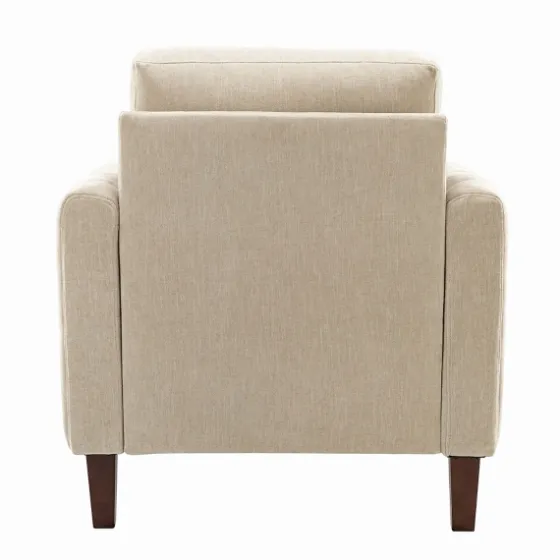 Beige Velvet Channel Stitch Accent Chair-Kirkland's Home Best Sale