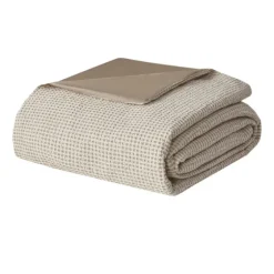 Beige Waffle Weave 3-Pc. Queen Duvet Cover Set-Kirkland's Home Shop