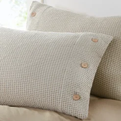 Beige Waffle Weave 3-Pc. Queen Duvet Cover Set-Kirkland's Home Shop