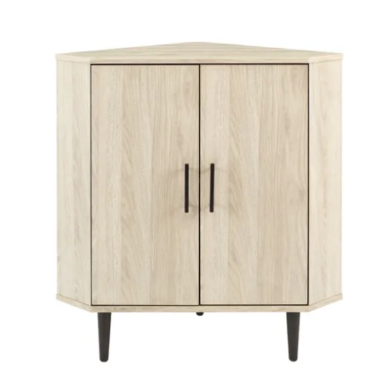 Birch Wood Finish Corner Cabinet-Kirkland's Home Clearance