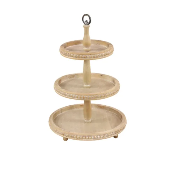 Birch Wood 3-Tiered Tray-Kirkland's Home Cheap
