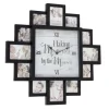 Black 12 Photo Frame Collage Clock-Kirkland's Home Cheap