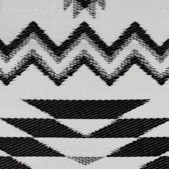 Black And White Aztec Outdoor Area Rug, 4X6-Kirkland's Home Outlet